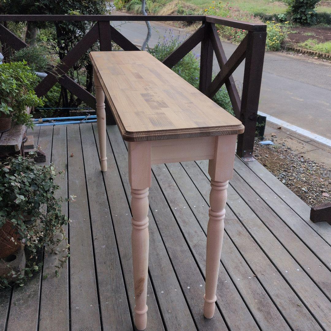 ろくろ脚のテーブル 140cm