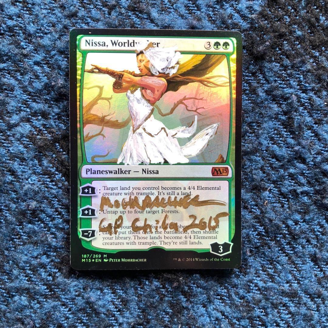 世界を目覚めさせる者、ニッサ　アーティストプルーフ　FOIL　MTG