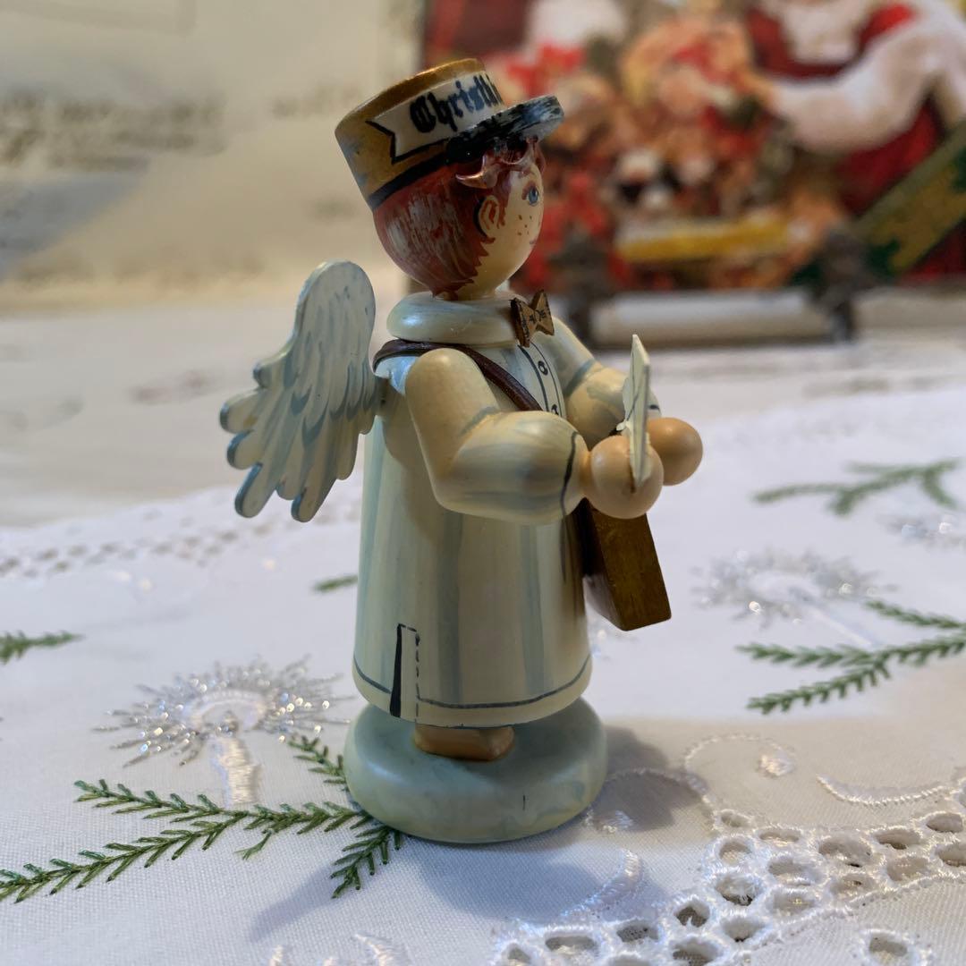 ドイツ製　木製人形　ケーテウォルファルト社の限定クリスマス天使の男の子郵便屋さん