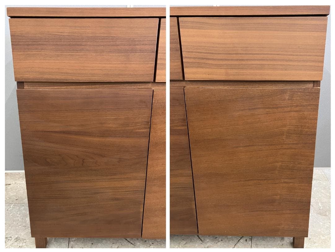 無印良品 キャビネット ウォールナット材 ブラウン