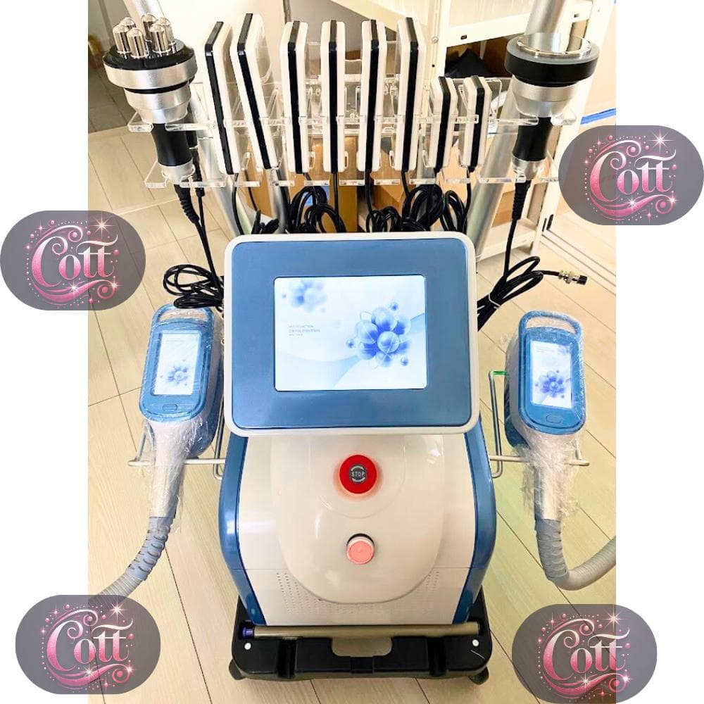 脂肪冷却マシン 3ハンドル搭載 非侵襲型痩身 RF/レーザー/キャビテーション付