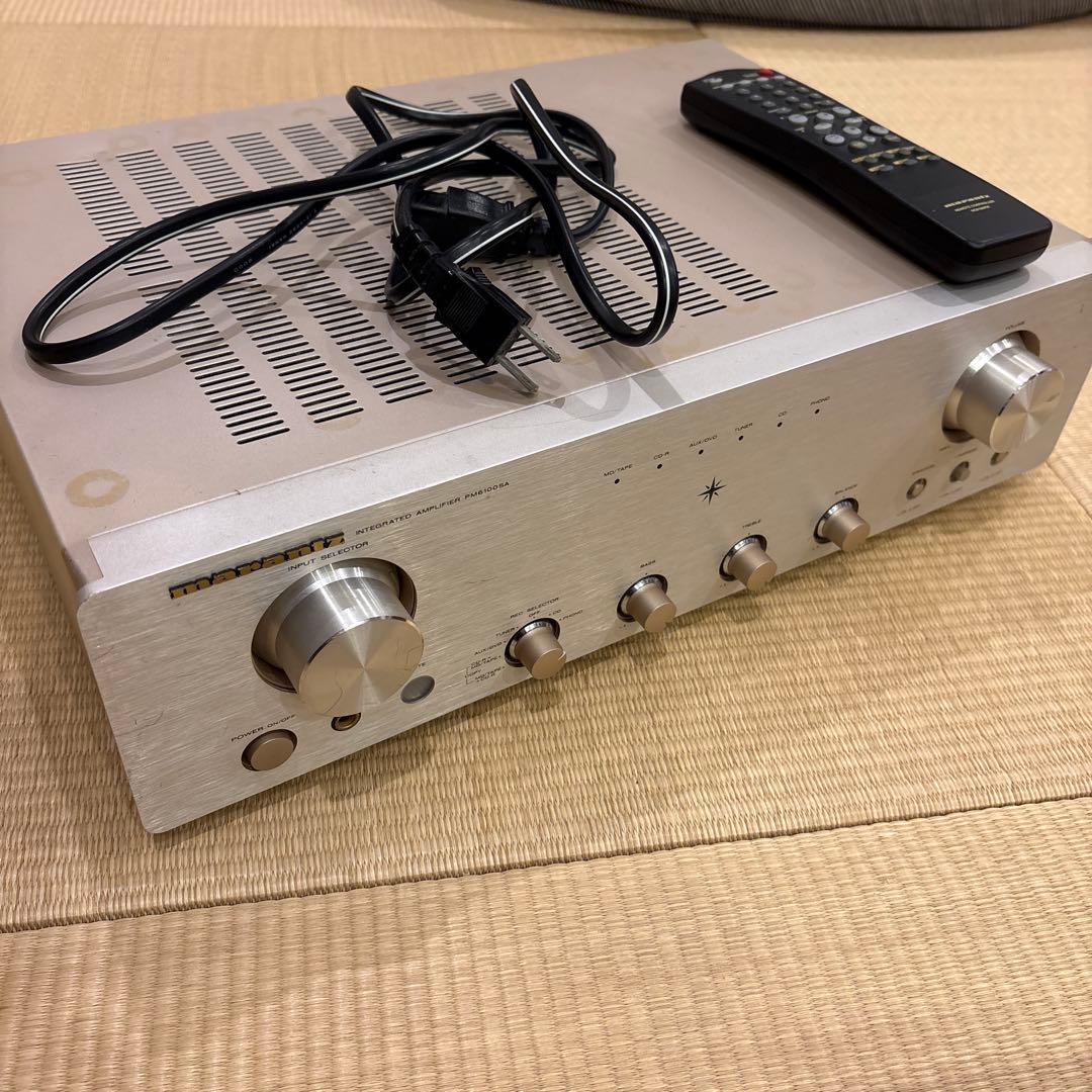【おまけ:ONKYOスピーカー2個付】marantz PM6100SA アンプ