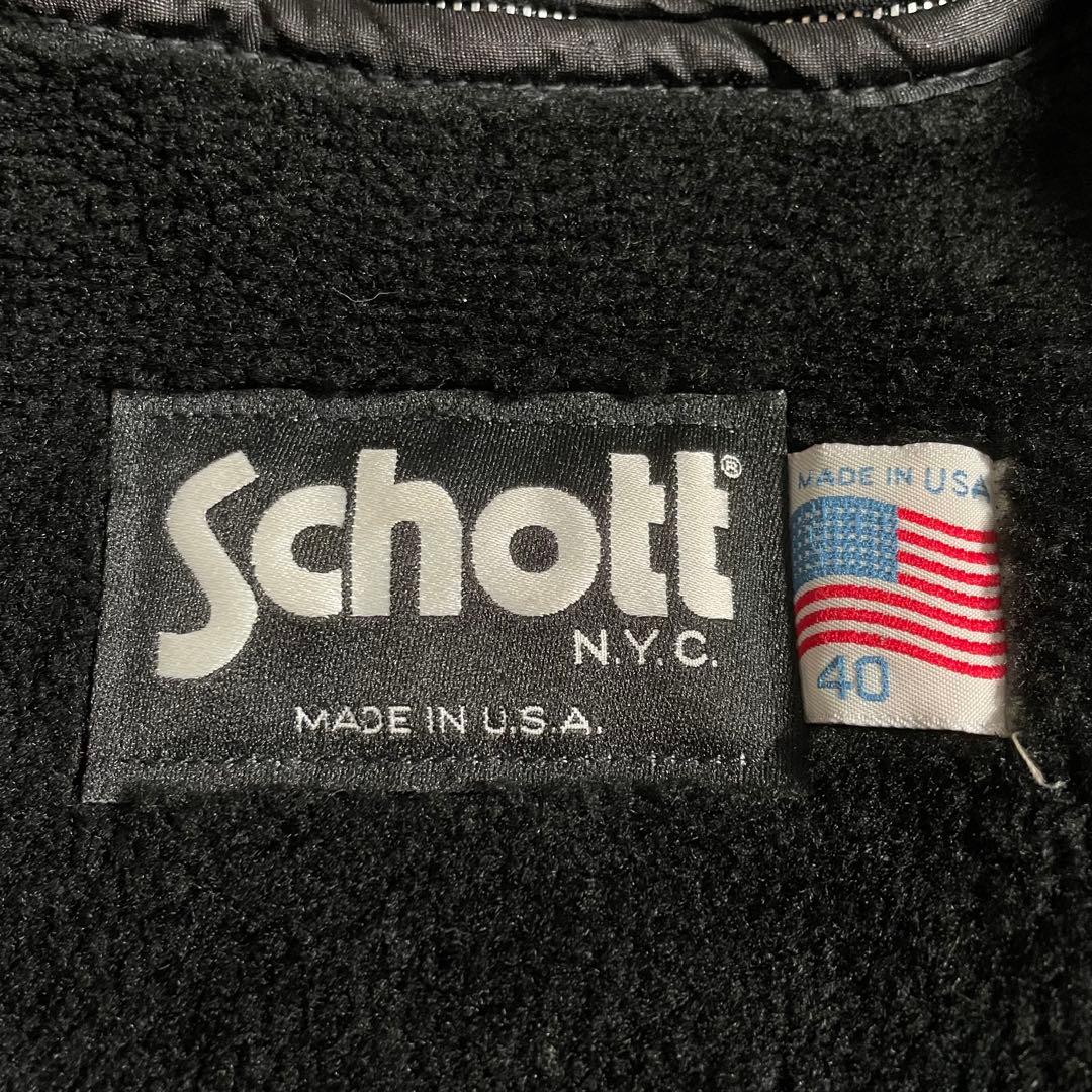 schott ショット シングルライダースジャケット ライナー付き 441PP