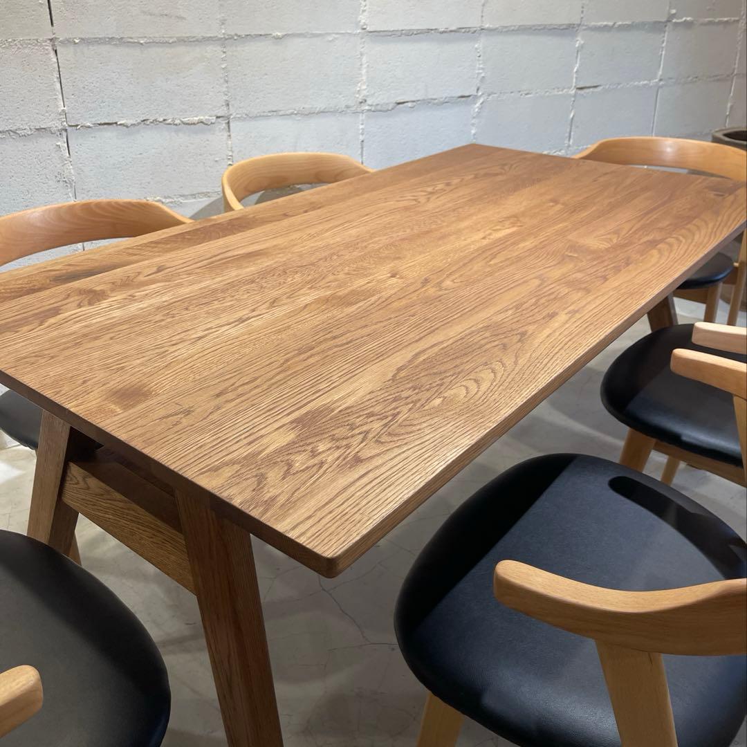 美品　unico ADDAY ウニコ　アディ　ダイニングテーブル オーク無垢材