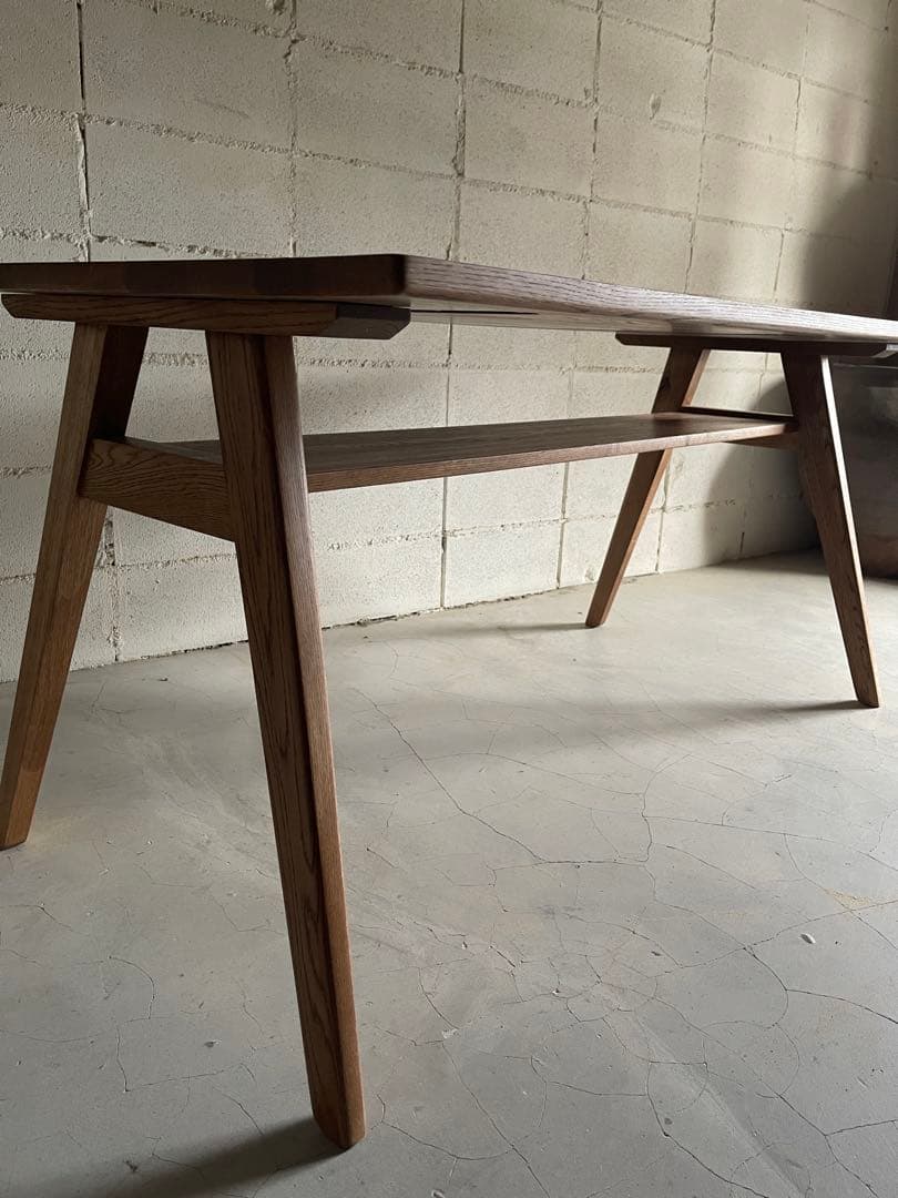 美品　unico ADDAY ウニコ　アディ　ダイニングテーブル オーク無垢材