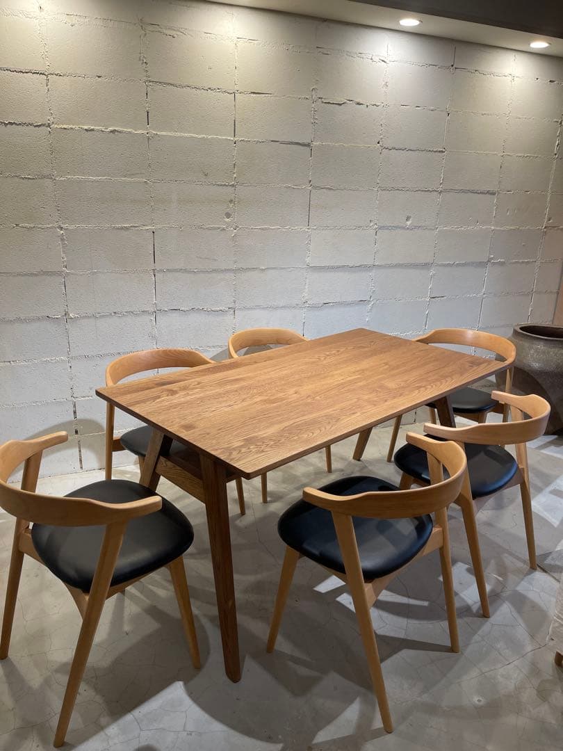 美品　unico ADDAY ウニコ　アディ　ダイニングテーブル オーク無垢材