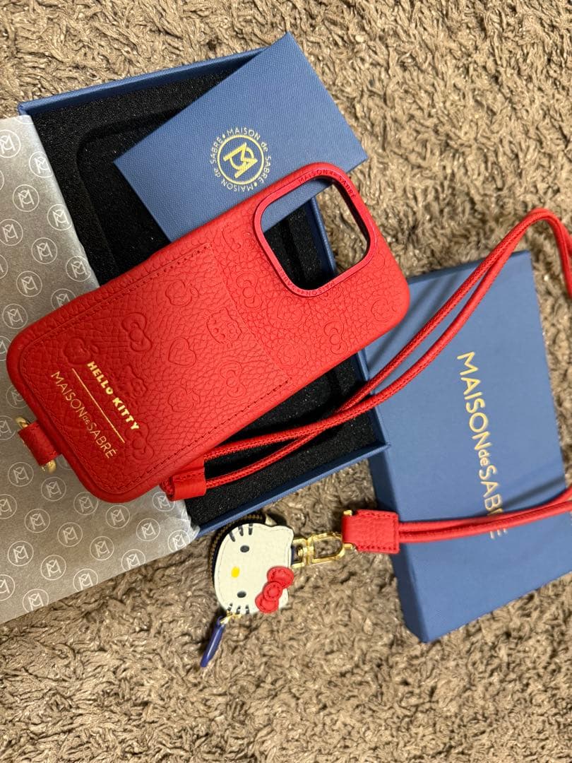 HELLO KITTY スマホケース レッド