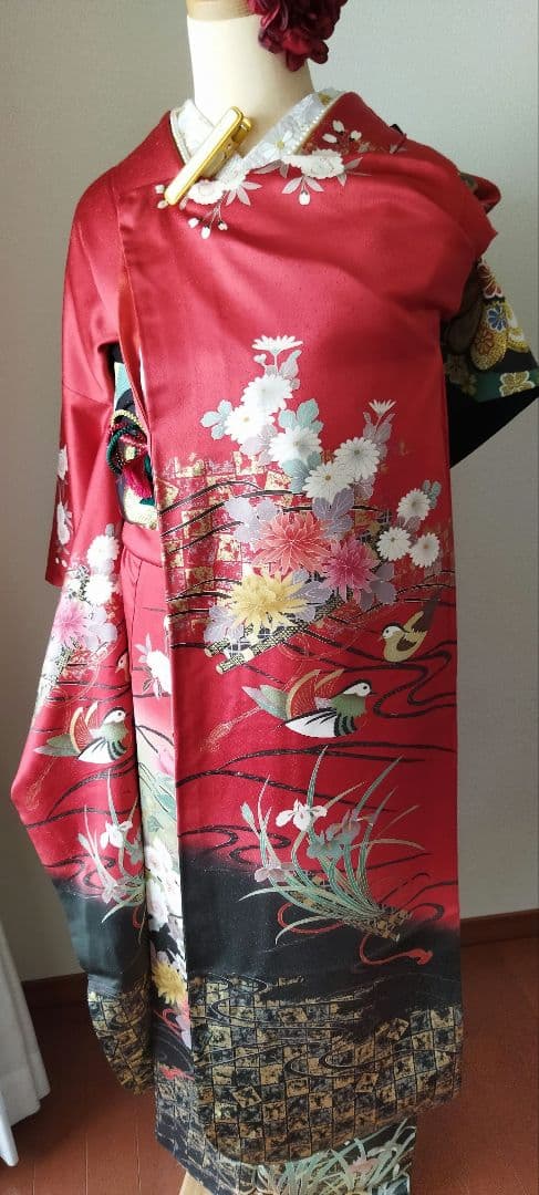 kkim様　練習用にも！　388.振袖単品　正絹　フルセット　成人式　谷崎潤一郎
