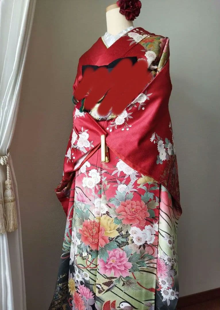 kkim様　練習用にも！　388.振袖単品　正絹　フルセット　成人式　谷崎潤一郎