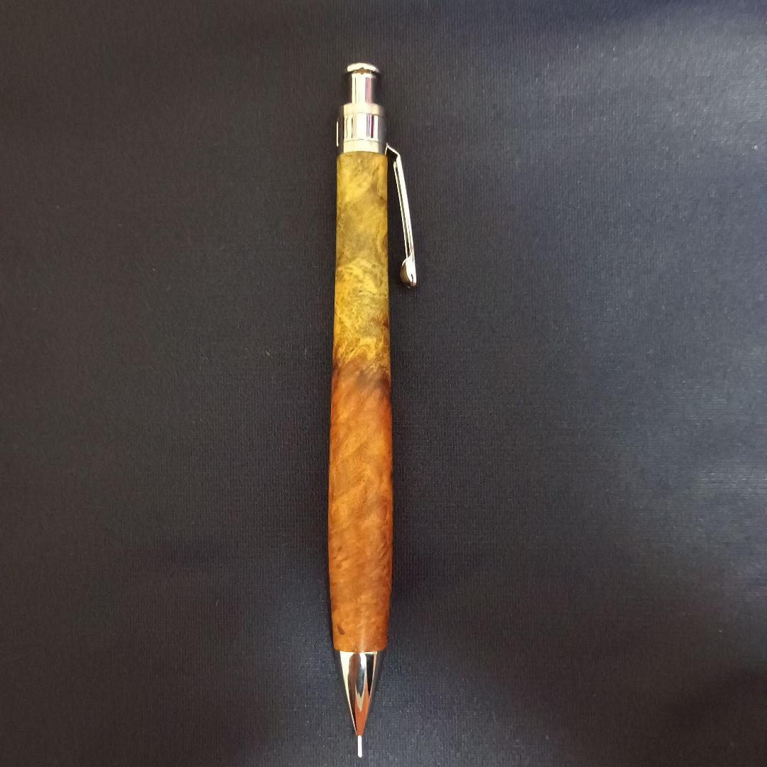 工房楔　花梨紅白　シャープペンシル　0.5mm固定式口金