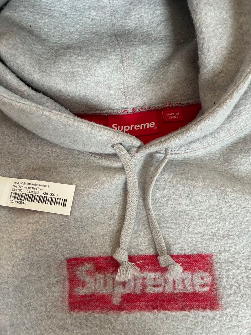 シュプリーム ボックスロゴ フーディInside Out Box Logo