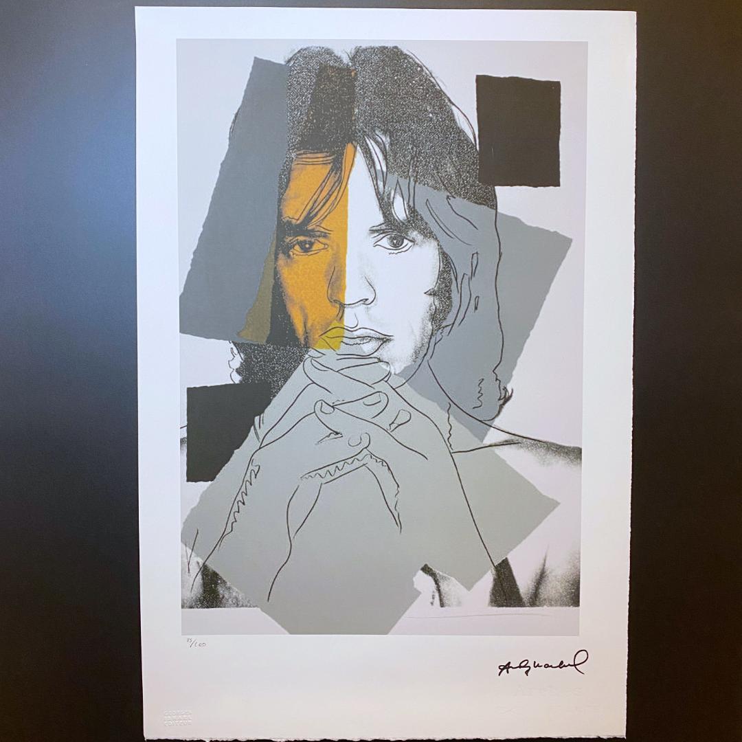 【模写】世界限定100枚! アンディ・ウォーホル ミック・ジャガー リトグラフ