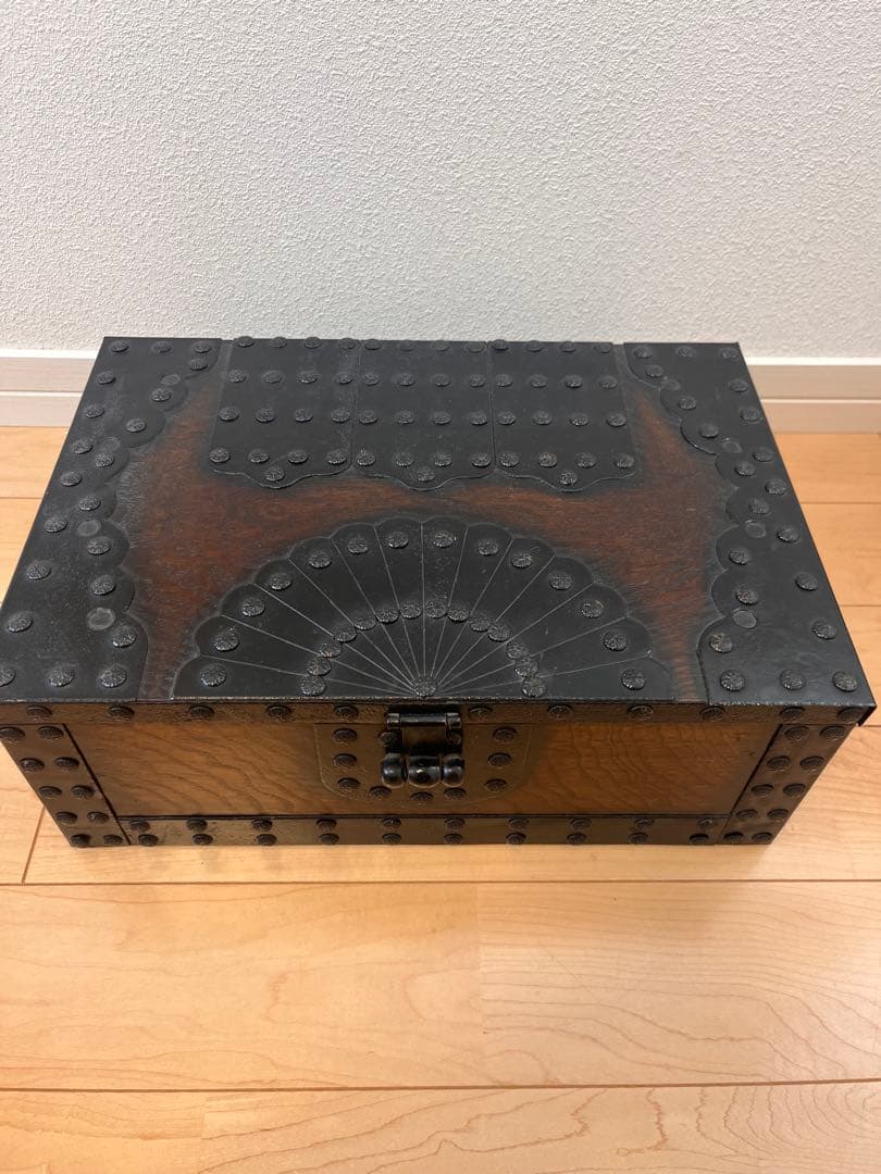 【新品】木製　欅材　千両箱　銭函　古民具　アンティーク