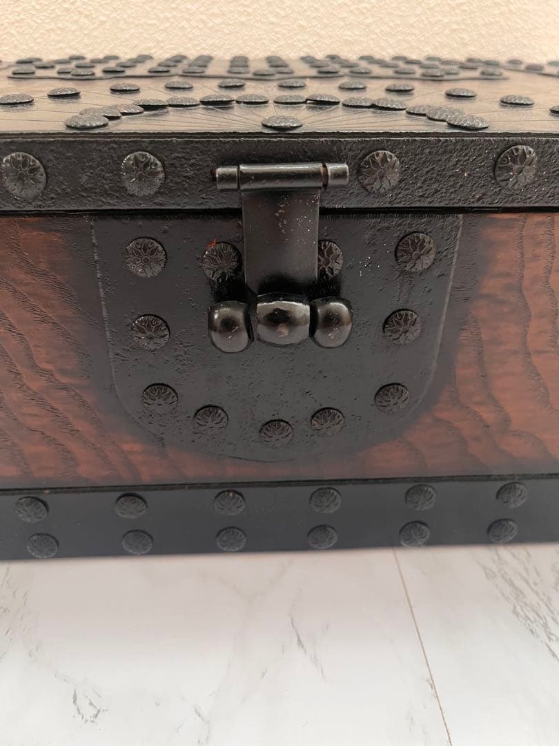 【新品】木製　欅材　千両箱　銭函　古民具　アンティーク