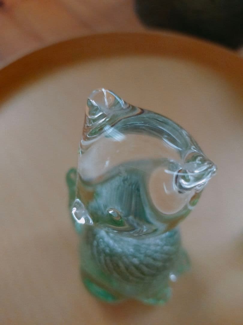 IDEE 秋山花 アート 琉球ガラス 白鳥 猫 フラワーベース