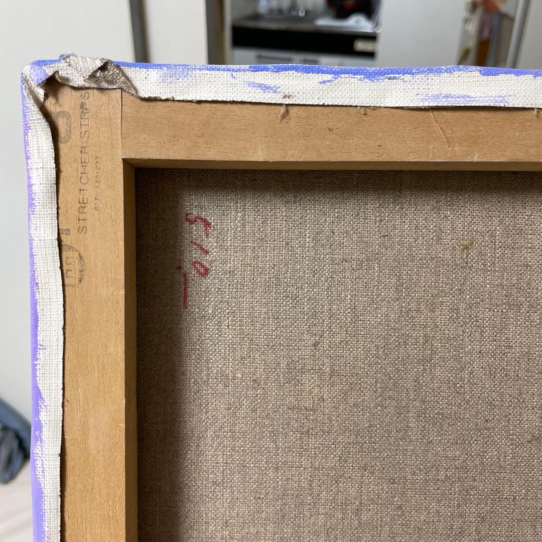 古典油絵　模写　中世紀人像  美人　アート　インテリア　上品　マリア