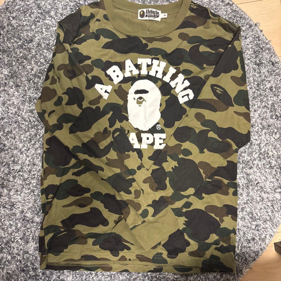A BATHING APE カモフラージュ ロングスリーブTシャツ