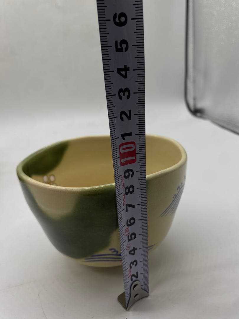 永楽善五郎（正全） 仁清写 波梅文 茶碗 共箱入