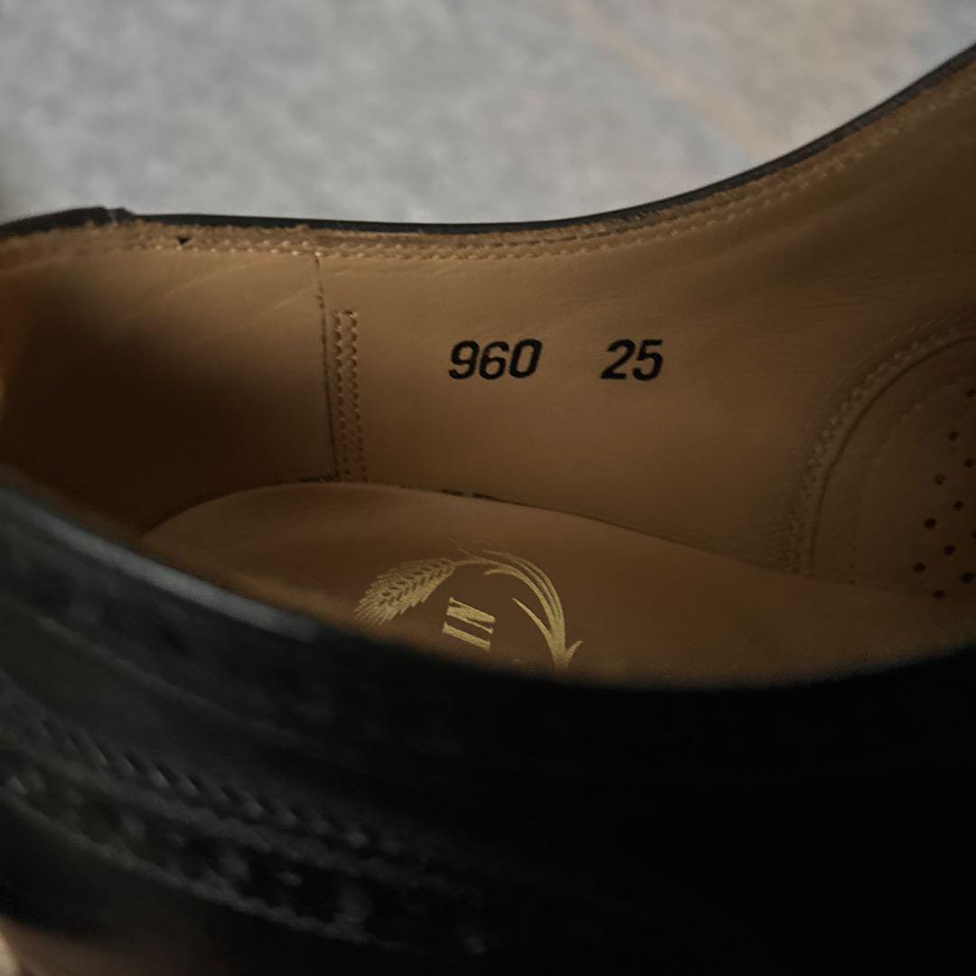 【美品】スコッチグレイン　インペリアルⅢ　ブラック　25cm