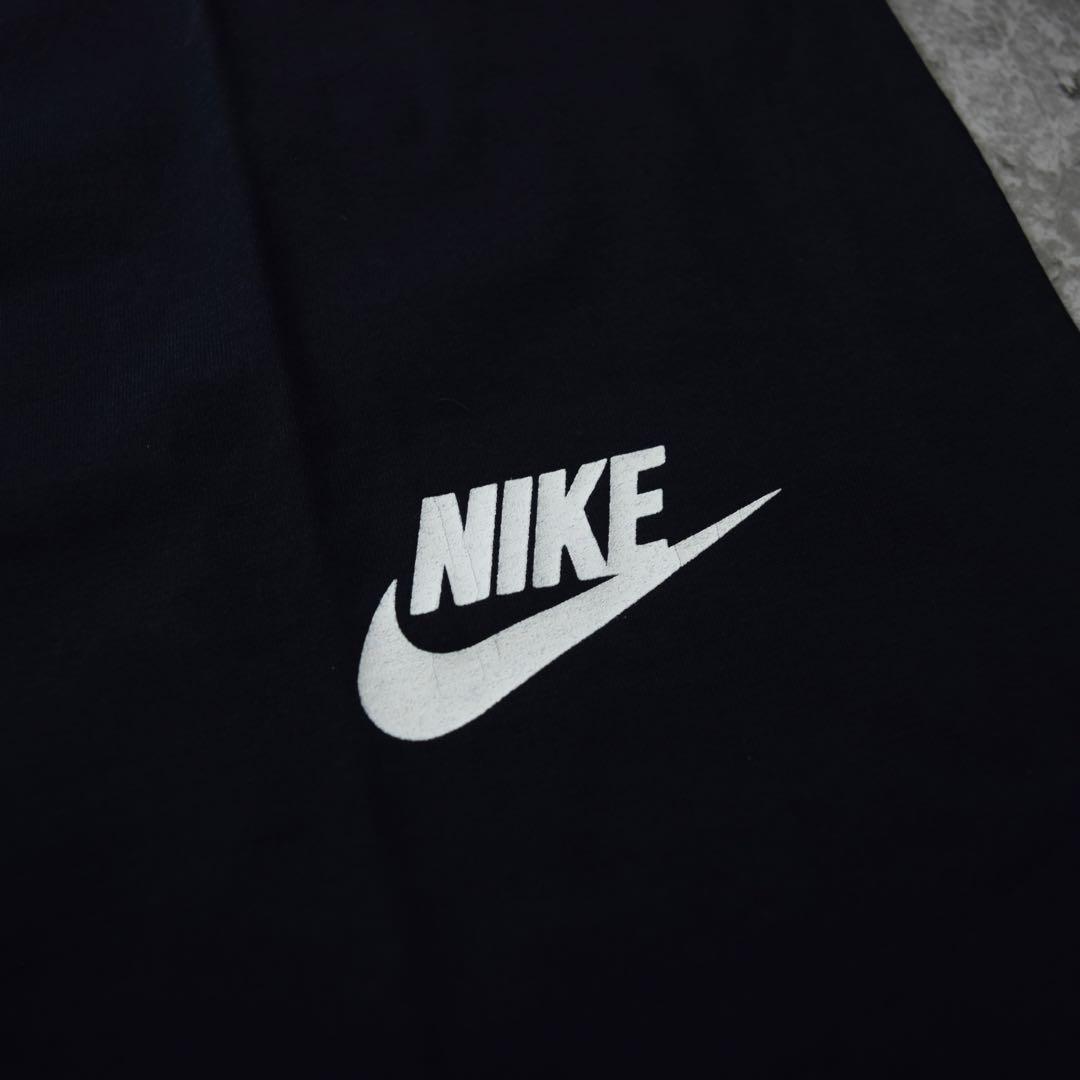 90s NIKE AIR JORDAN プリントTシャツ ウィングロゴ ブラック