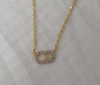 美品 Dior CDロゴ ネックレス