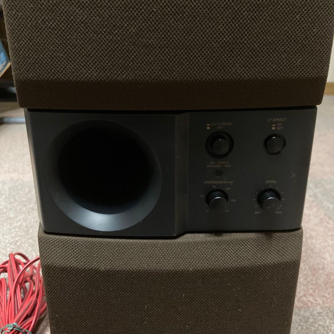 【動作確認済】DENON DSW-33 サブウーファー ブラウン