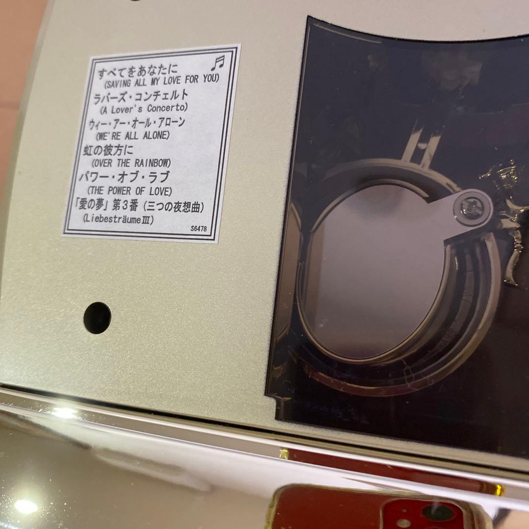 シチズン　クオーツ　置き時計　振り子　ジョイア　金色メタリック色　新品未使用