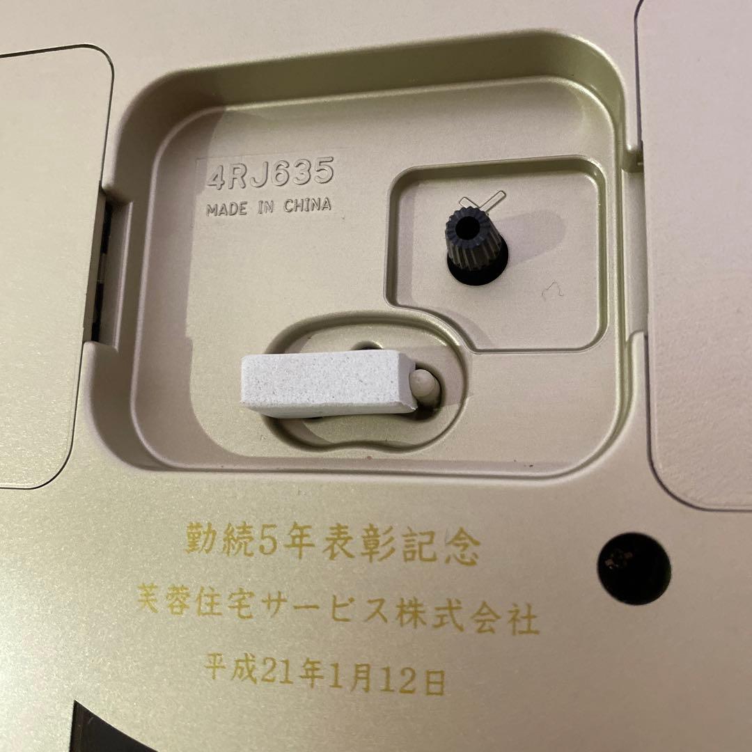 シチズン　クオーツ　置き時計　振り子　ジョイア　金色メタリック色　新品未使用