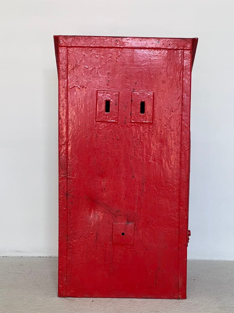 貴重 鍵付き使用可能　郵便ポスト 郵便差出箱2号／昭和35年　】レトロ 新聞受け