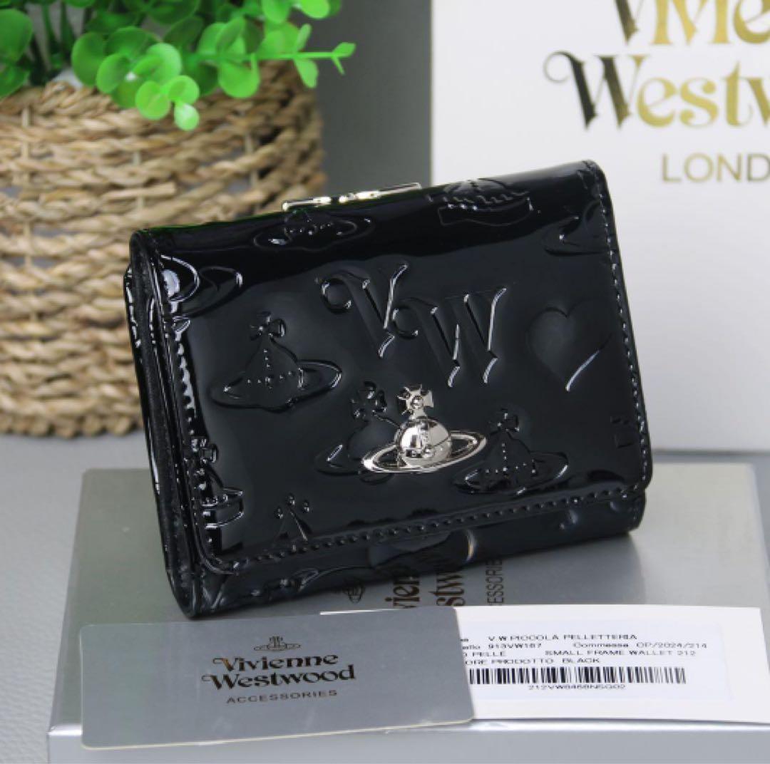 Vivienne Westwood ヴィヴィアン 三つ折り財布 レザー(:’