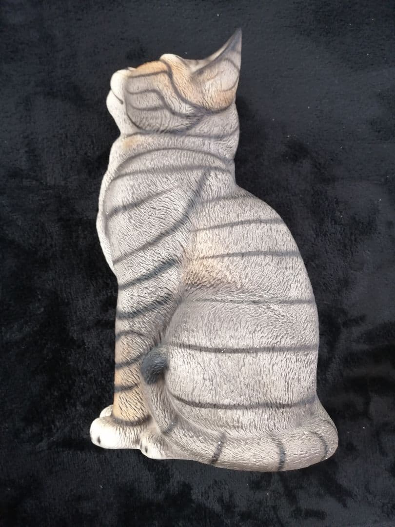 イタリア製ドマン　猫の置物 2体セット　希少レア　DEMAIN HK　見上げる猫