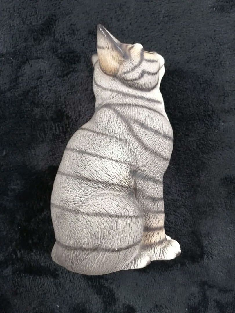 イタリア製ドマン　猫の置物 2体セット　希少レア　DEMAIN HK　見上げる猫