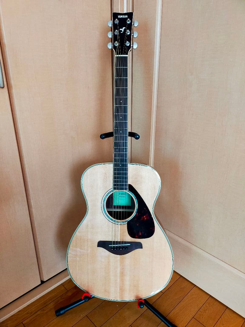美品！YAMAHA アコースティックギター FS830 牛骨仕様！弦高調整済！