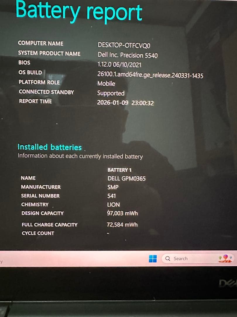 Windowsノート本体 DELL Precision 5540