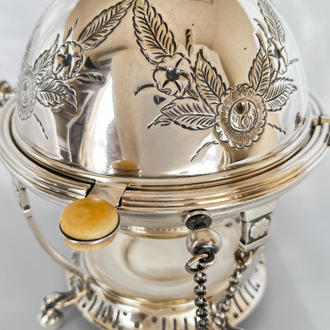 【英国 】ロールトップのエッグコドラー【シルバープレート】ライナー