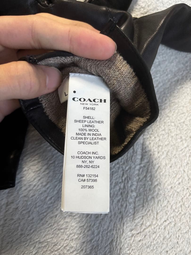 coach メンズグローブ　手袋