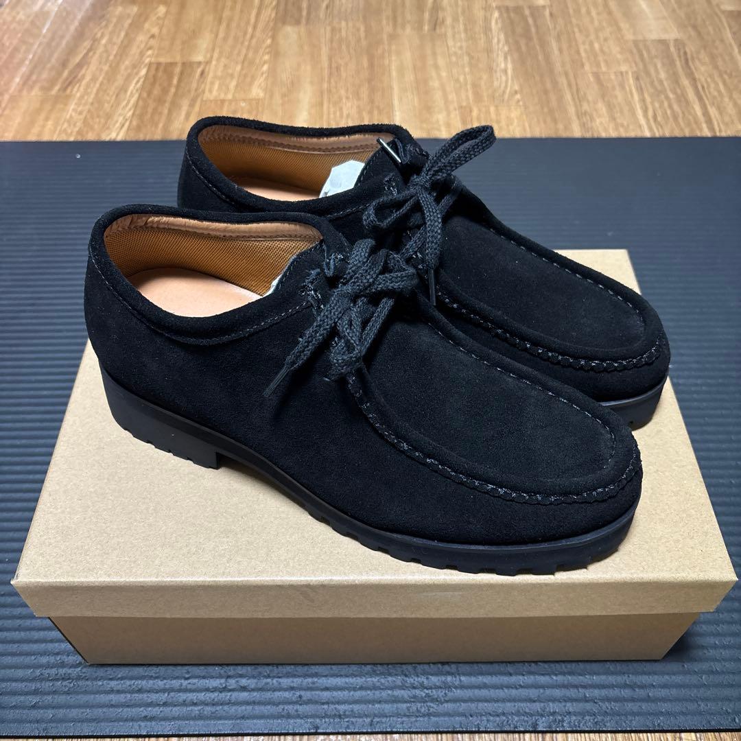 shiunブラックスエードモカシンシューズ 25.5-26.5cm相当