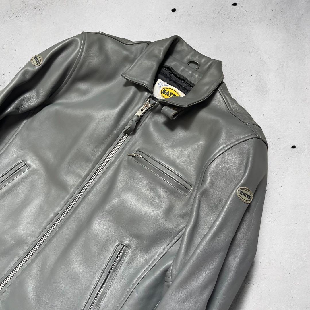 ベイツ シングルライダース レザージャケット ライナー付 BATES