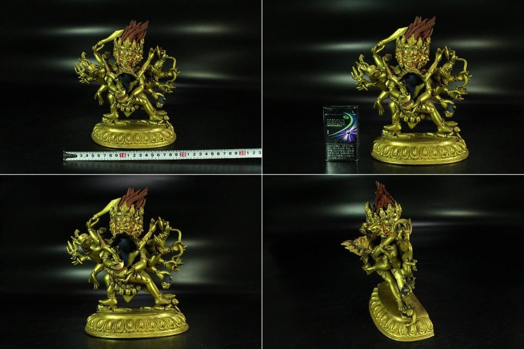 仏教美術 渡金 歓喜仏(K-A986)