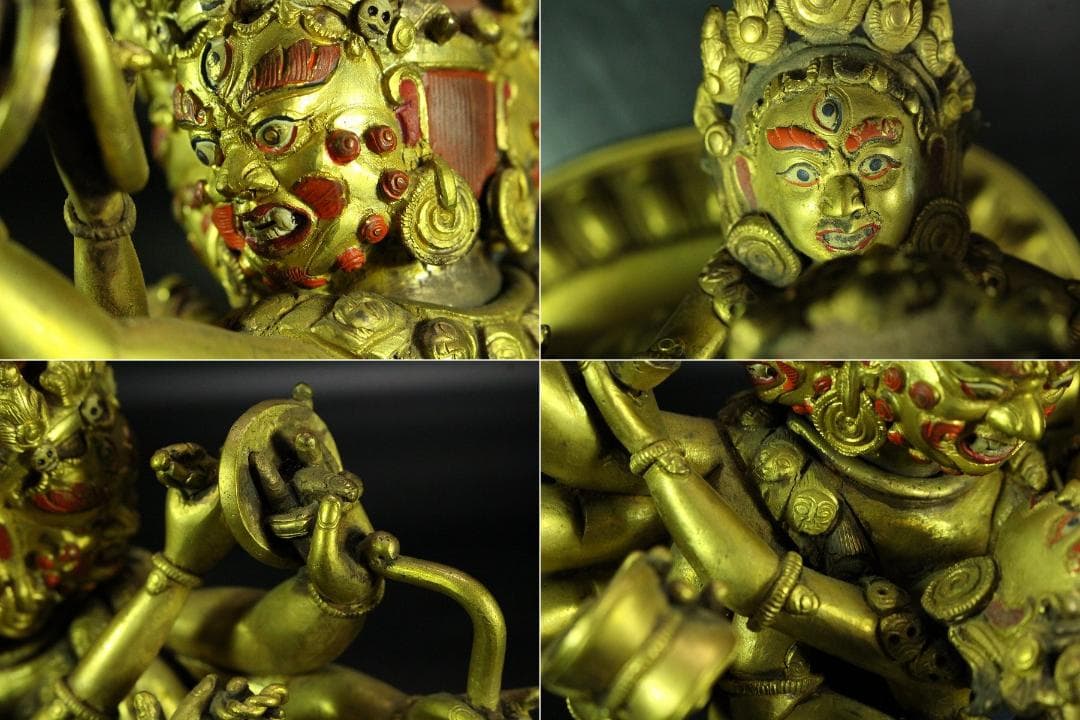 仏教美術 渡金 歓喜仏(K-A986)