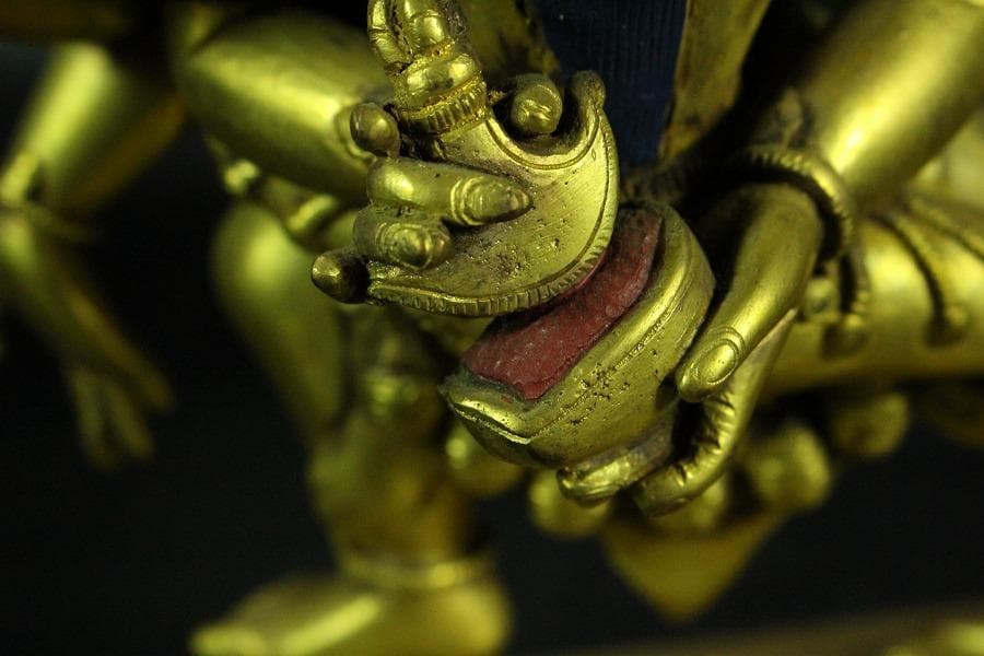 仏教美術 渡金 歓喜仏(K-A986)