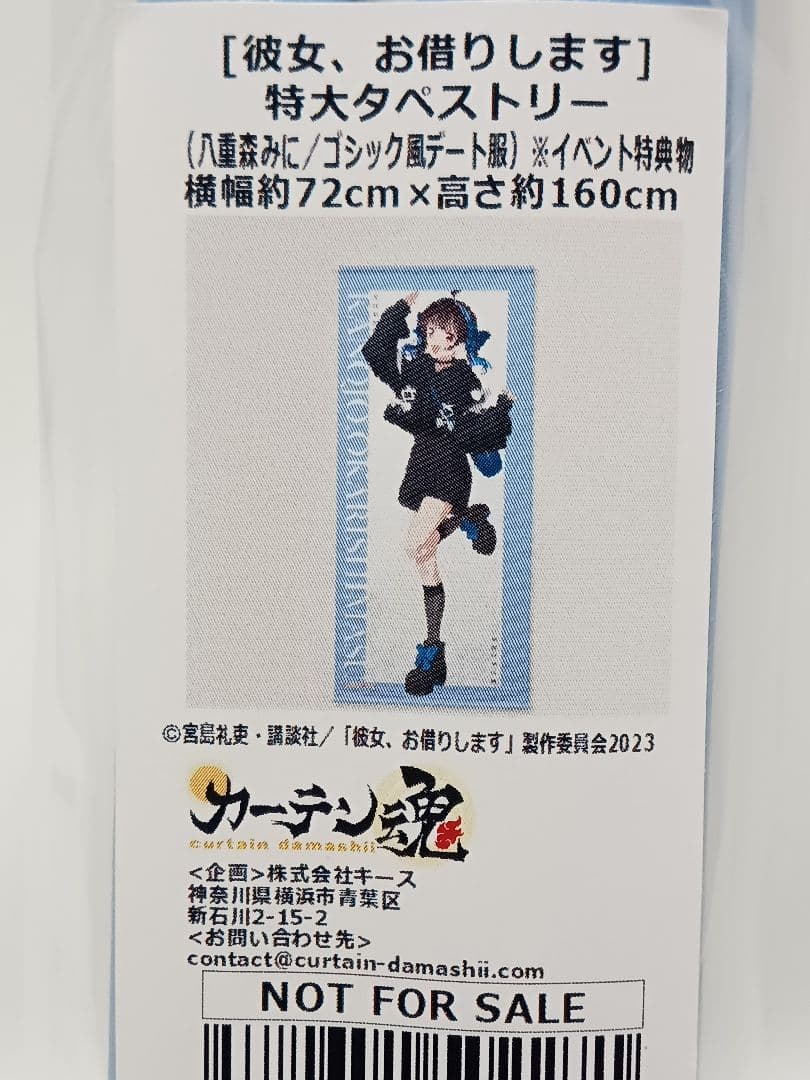 彼女、お借りします 八重森みに桜沢墨 ゴシック風デート服 ボークス 抽選会 特賞