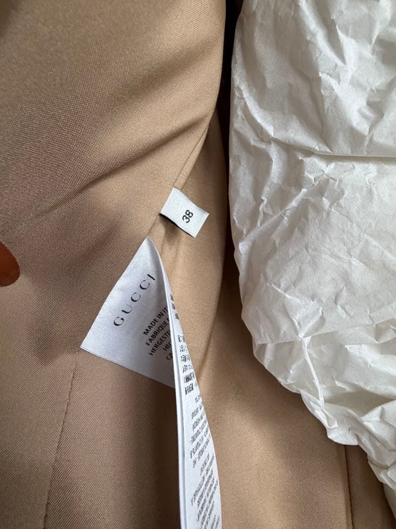 GUCCI ベージュ チェスターコート38