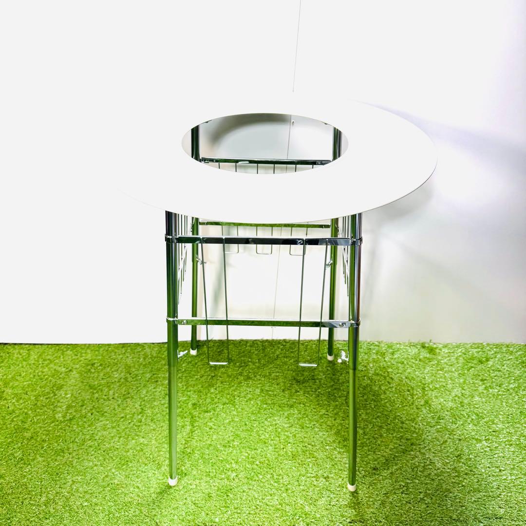 高津製作所　丸型ストーブガード　デラックス組立式　カフェテーブル サイドテーブル