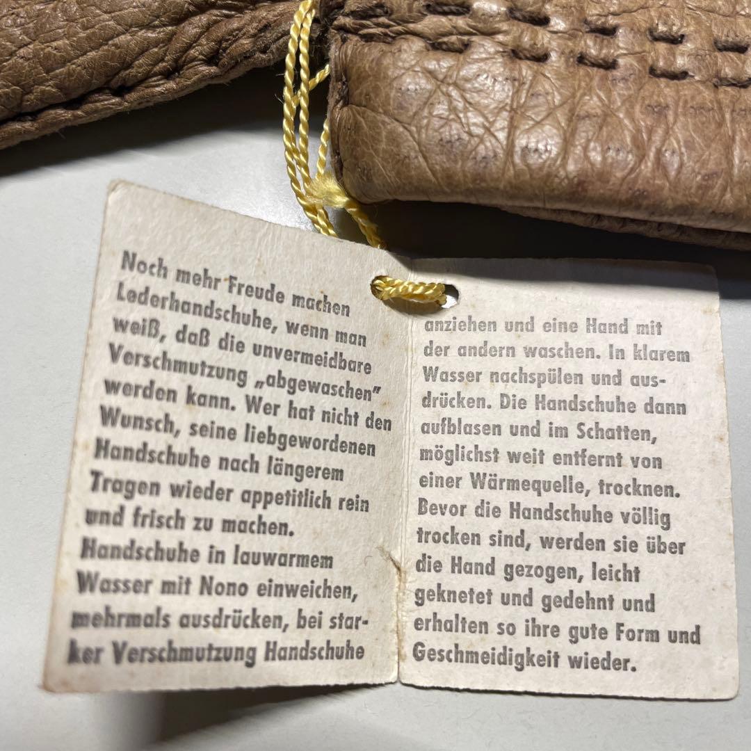 未使用 ペッカリー ドイツ製 サイズ8-1/2 ライトブラウン色 ライニング有り