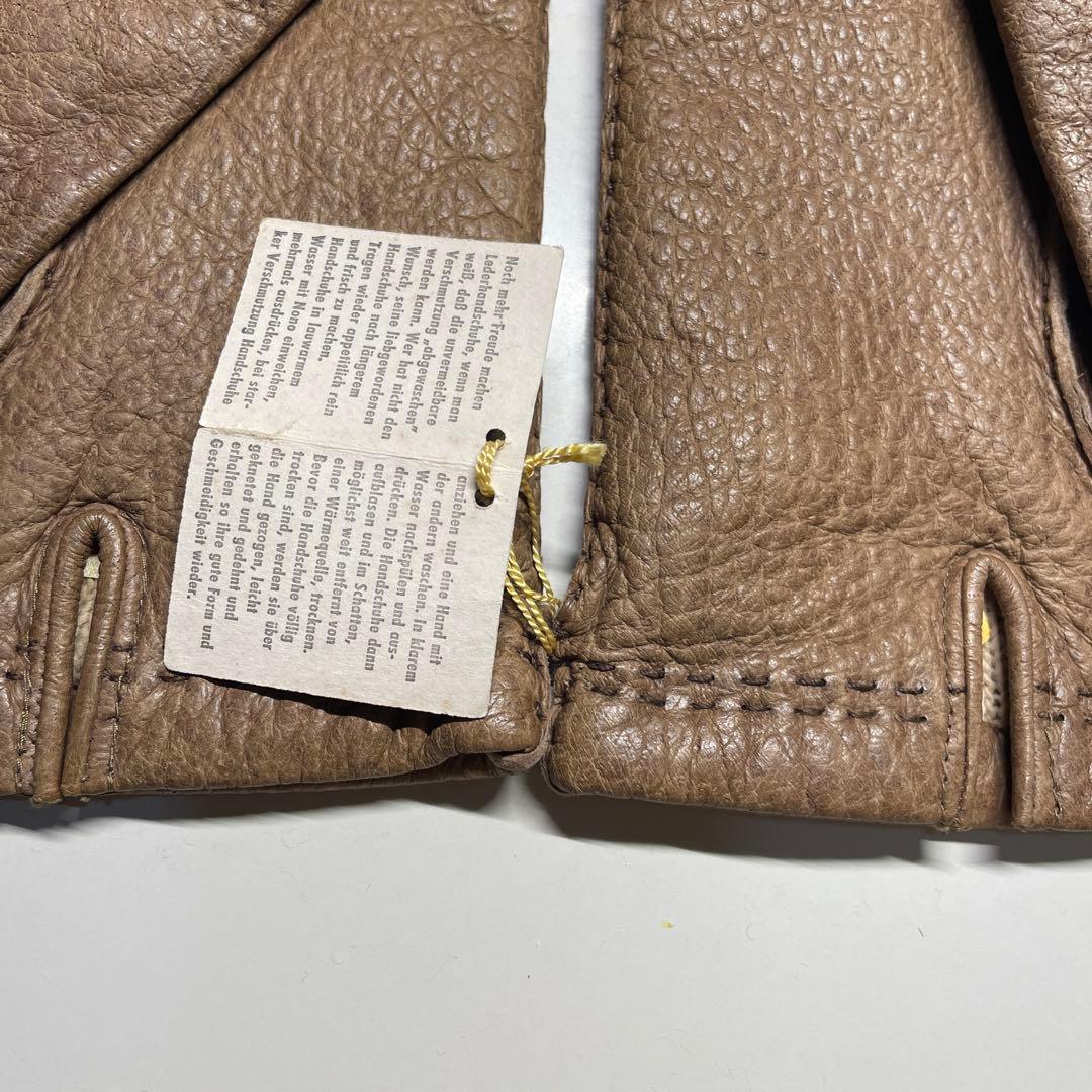 未使用 ペッカリー ドイツ製 サイズ8-1/2 ライトブラウン色 ライニング有り