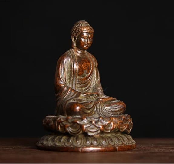 仏教美術 仏像 如来仏様 小仏像 銅製 銅器