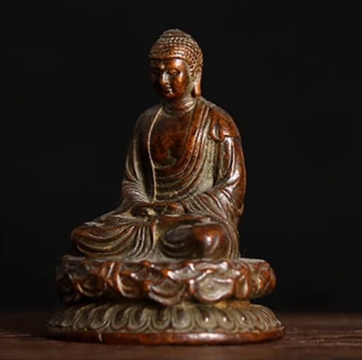 仏教美術 仏像 如来仏様 小仏像 銅製 銅器