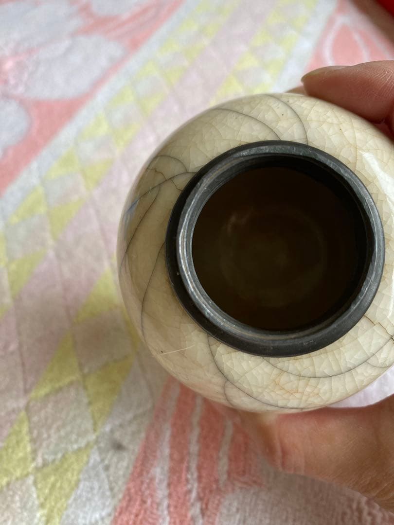 茶入　茶器　茶入れ　煎茶道具　骨董　茶道具　錫蓋