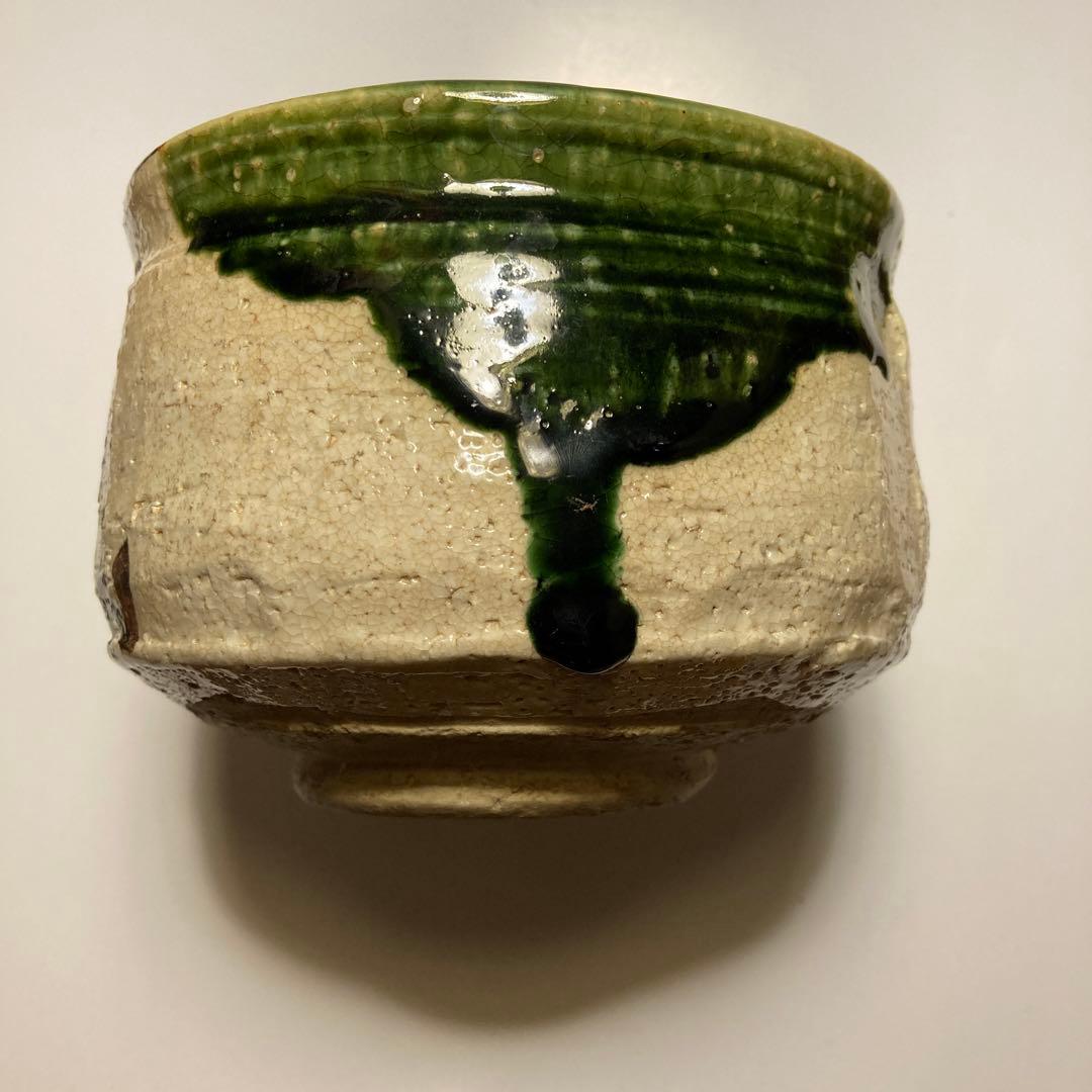 織部焼 山口茂造 色絵 茶碗 抹茶碗 茶事 茶道具